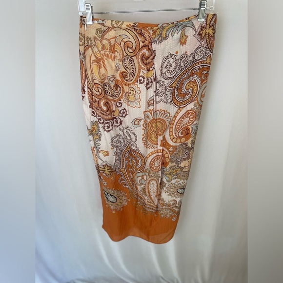 H&M Paisley Sarong Style Faux Wrap size 6 - Picture 6 of 9